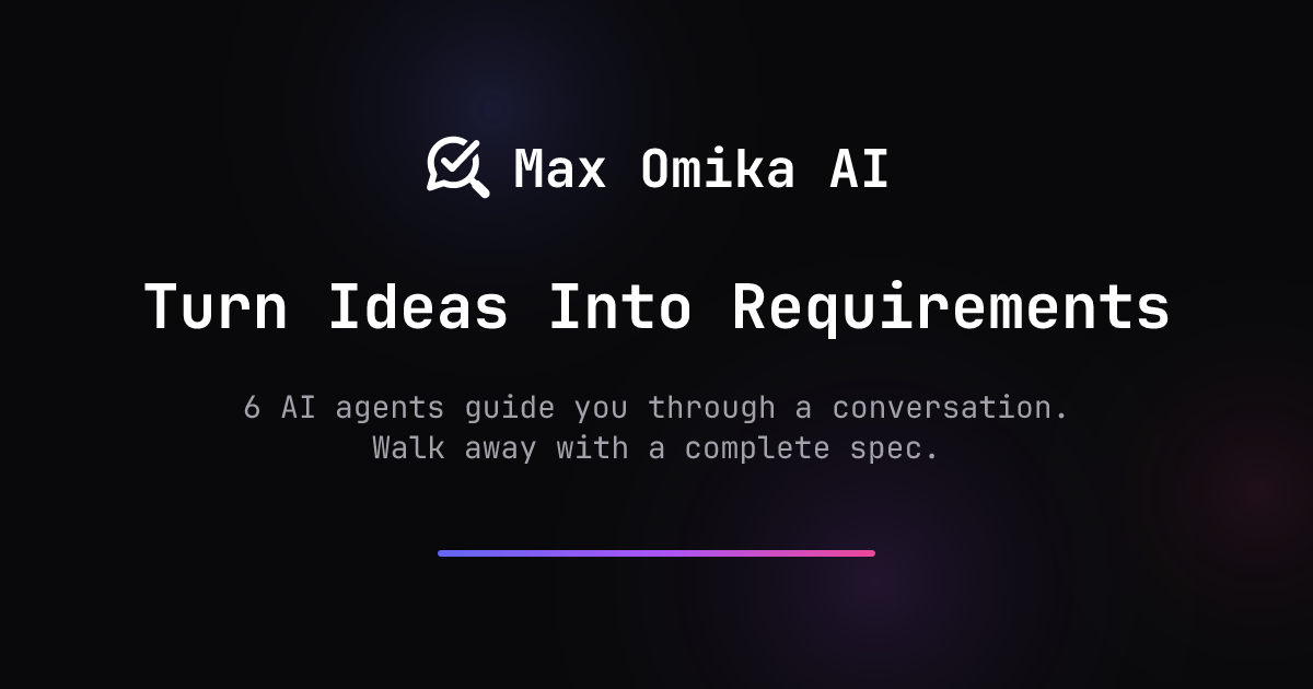Show HN: AI that turns project ideas into structured specs
